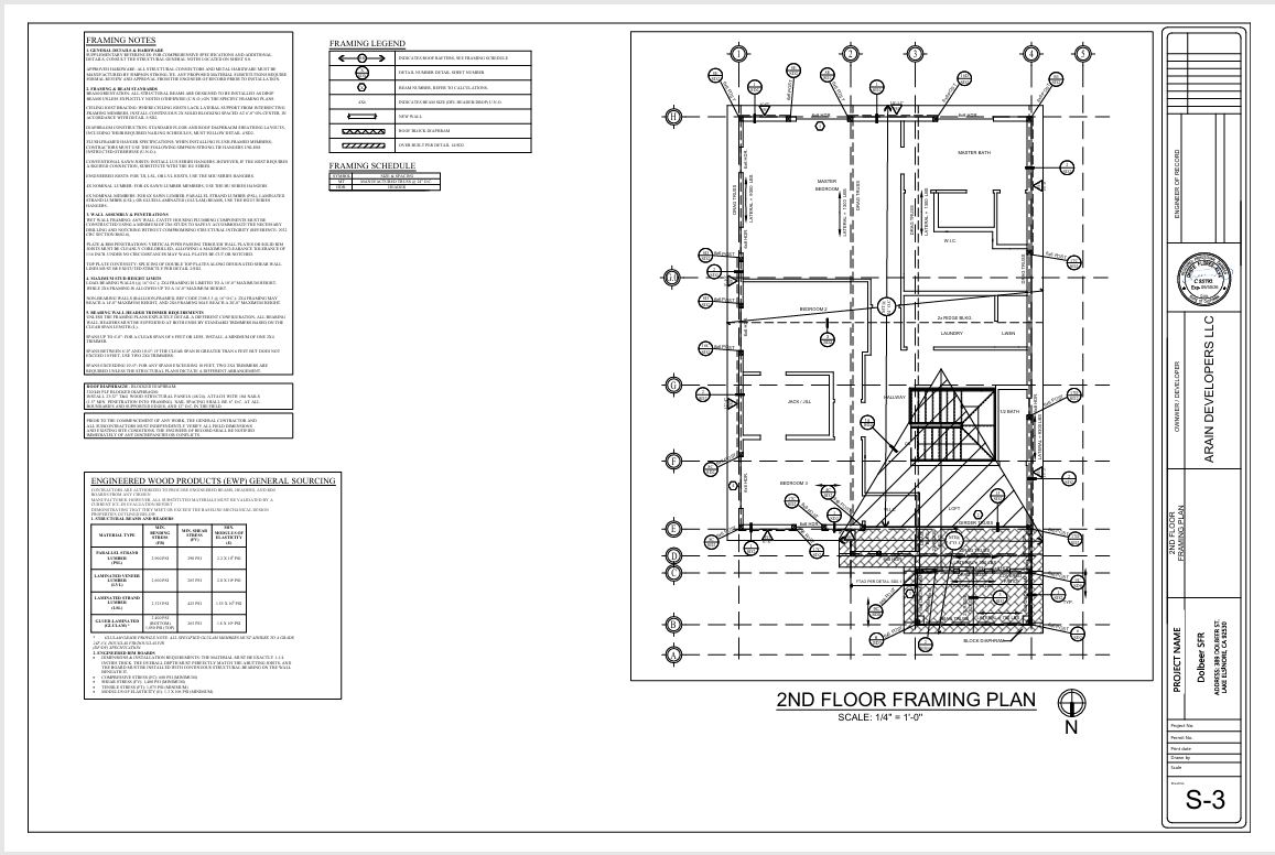 Dolbeer SFR – Lake Elsinore, CA | Residential Structural Engineering