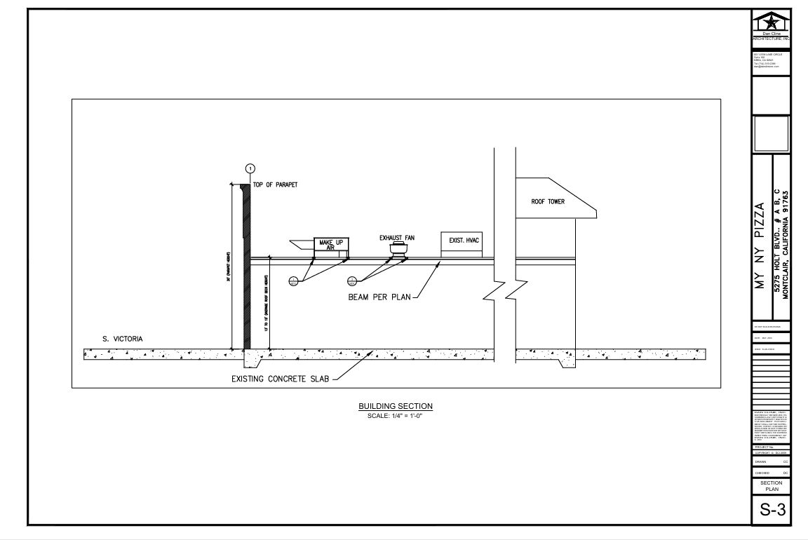 Project MY NY PIZZA – Montclair, CA | Commercial Structural Engineering