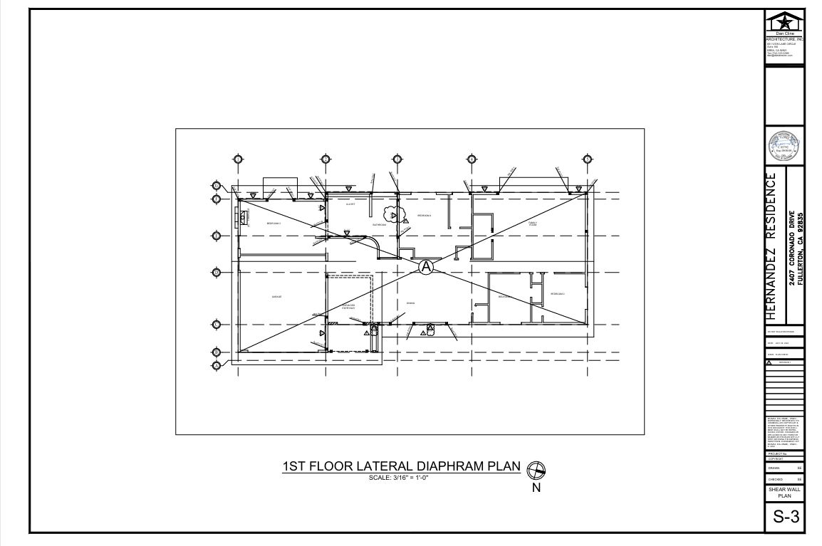 Hernandez Residence – Fullerton, CA | Structural Engineering Design